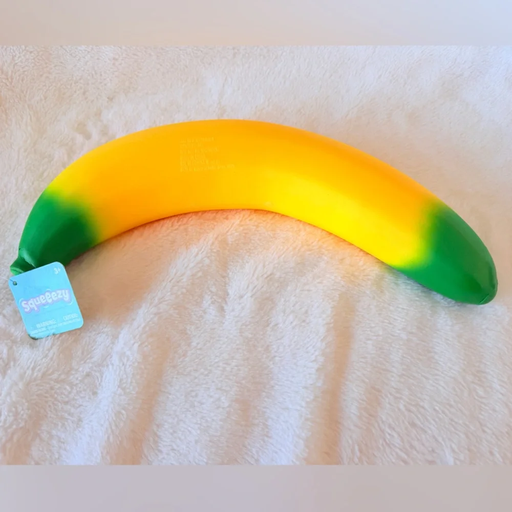 Viral Target Squeezy Banana Squishy Fidget Toy - Easter - Fast Ship - Picture 2 of 7